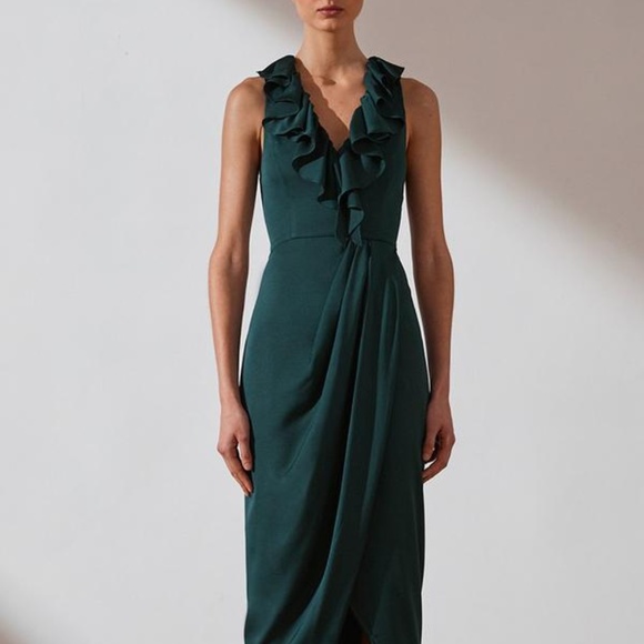 shona joy emerald green dress